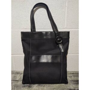 NWOT Givenchy Parfum Black Polyester Nylon Double Top Handle Tote Bag Purse